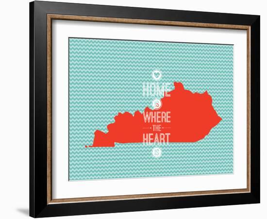 Home Is Where The Heart Is - Kentucky-null-Framed Premium Giclee Print