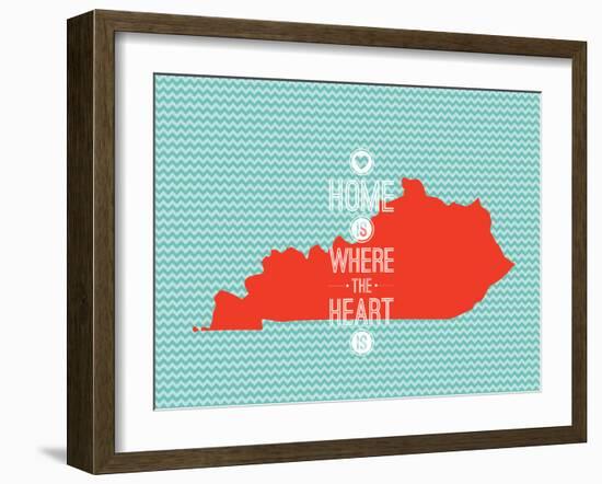 Home Is Where The Heart Is - Kentucky-null-Framed Art Print