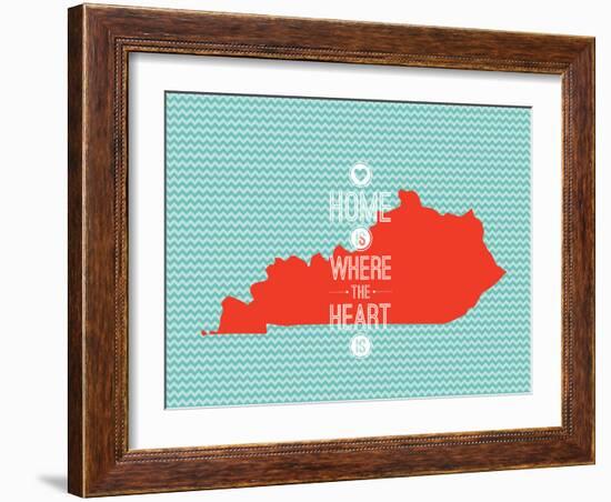 Home Is Where The Heart Is - Kentucky-null-Framed Art Print