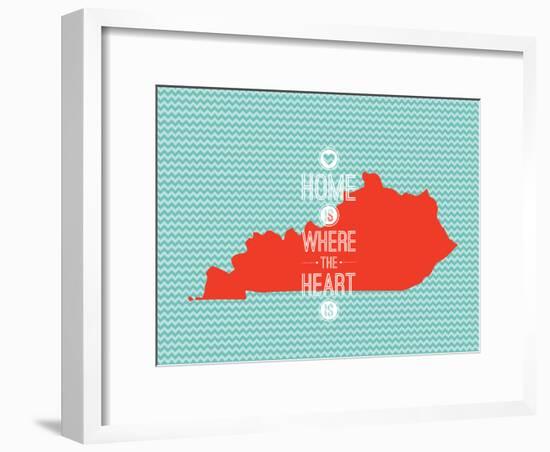 Home Is Where The Heart Is - Kentucky-null-Framed Art Print