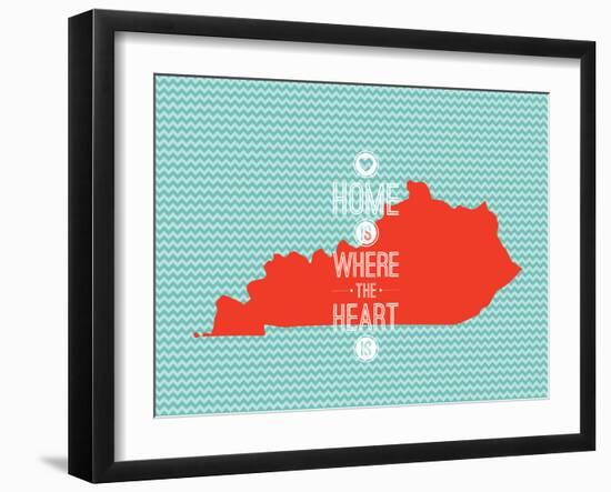 Home Is Where The Heart Is - Kentucky-null-Framed Art Print