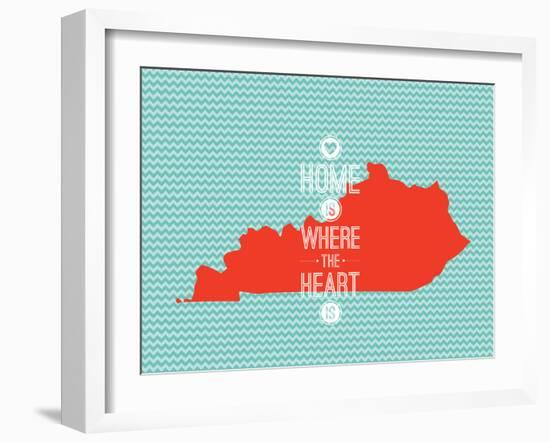 Home Is Where The Heart Is - Kentucky-null-Framed Art Print