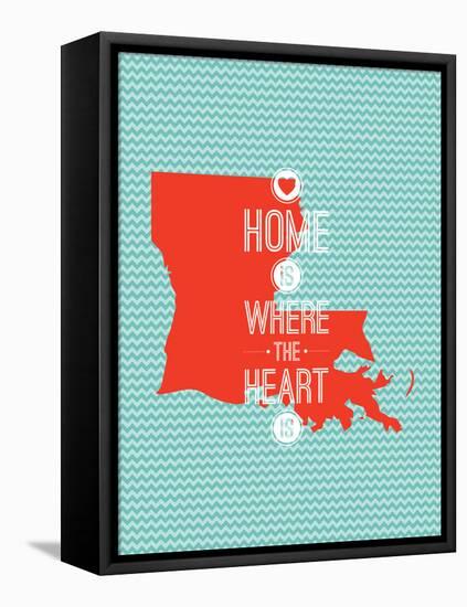 Home Is Where The Heart Is - Louisiana-null-Framed Stretched Canvas