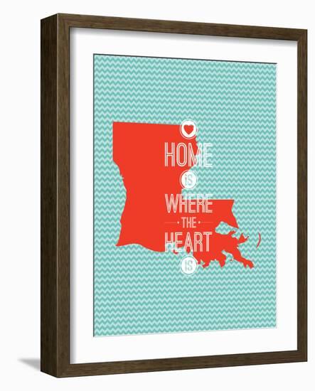 Home Is Where The Heart Is - Louisiana-null-Framed Art Print
