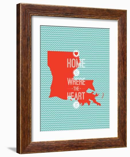 Home Is Where The Heart Is - Louisiana-null-Framed Art Print