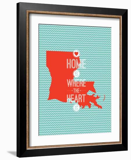 Home Is Where The Heart Is - Louisiana-null-Framed Art Print