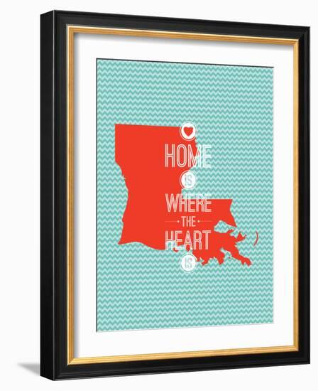 Home Is Where The Heart Is - Louisiana-null-Framed Art Print