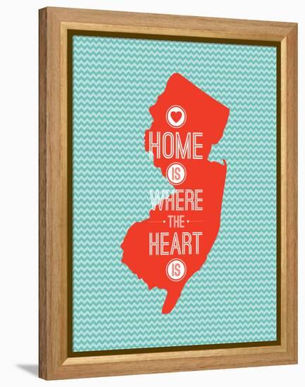 Home Is Where The Heart Is - New Jersey-null-Framed Stretched Canvas