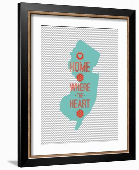 Home Is Where The Heart Is - New Jersey-null-Framed Premium Giclee Print