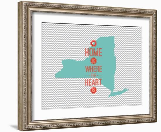 Home Is Where The Heart Is - New York-null-Framed Art Print