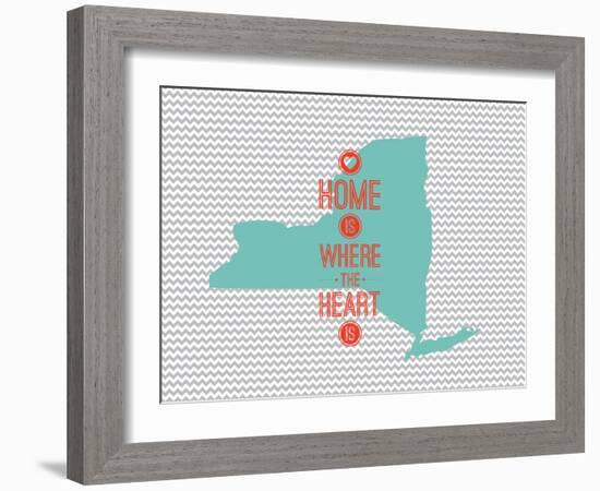 Home Is Where The Heart Is - New York-null-Framed Art Print