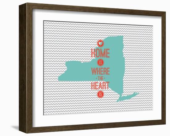 Home Is Where The Heart Is - New York-null-Framed Art Print