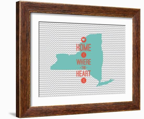 Home Is Where The Heart Is - New York-null-Framed Art Print