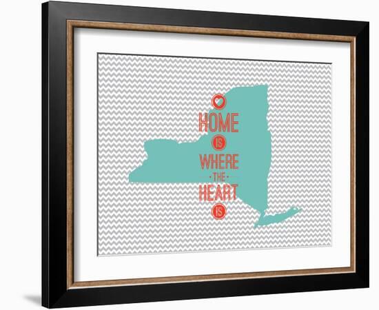 Home Is Where The Heart Is - New York-null-Framed Art Print