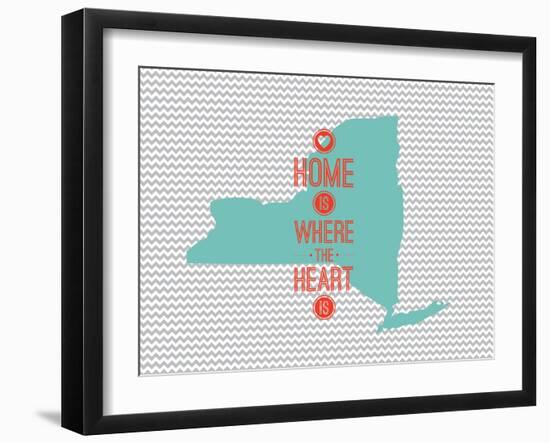 Home Is Where The Heart Is - New York-null-Framed Art Print