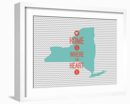 Home Is Where The Heart Is - New York-null-Framed Art Print