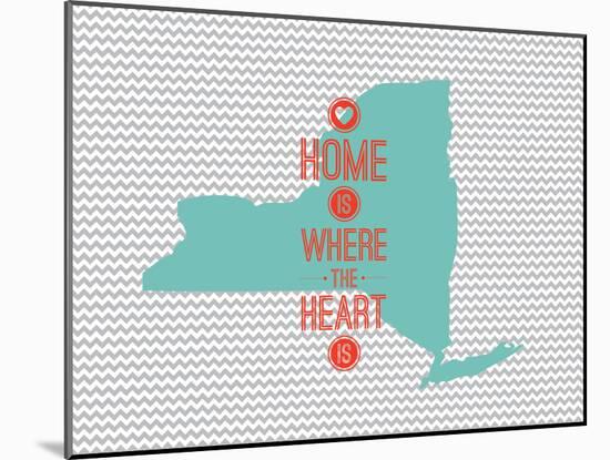 Home Is Where The Heart Is - New York-null-Mounted Art Print