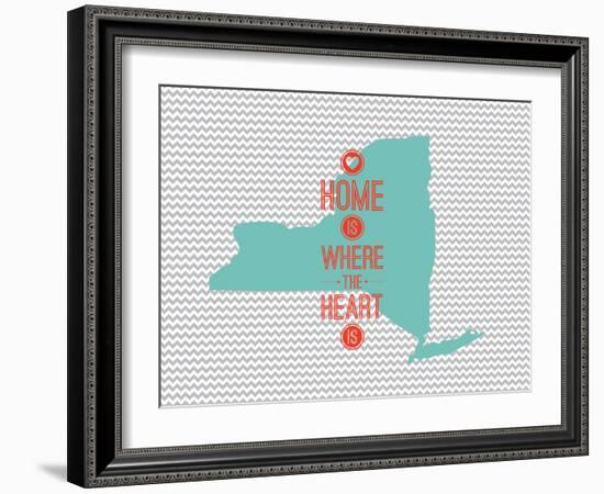 Home Is Where The Heart Is - New York-null-Framed Art Print