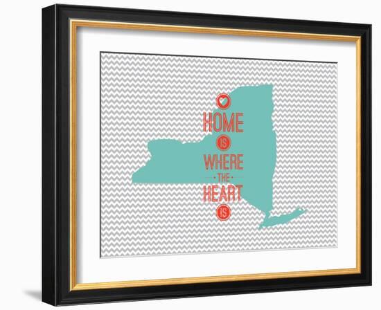 Home Is Where The Heart Is - New York-null-Framed Art Print