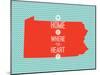 Home Is Where The Heart Is - Pennsylvania-null-Mounted Art Print