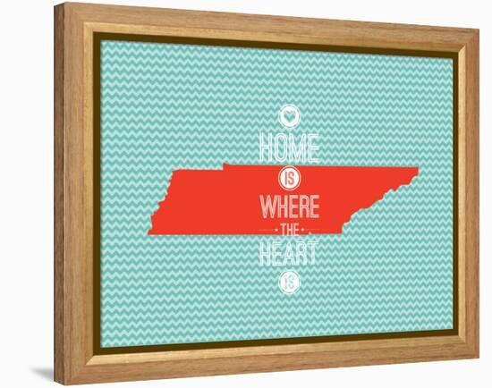 Home Is Where The Heart Is - Tennessee-null-Framed Stretched Canvas