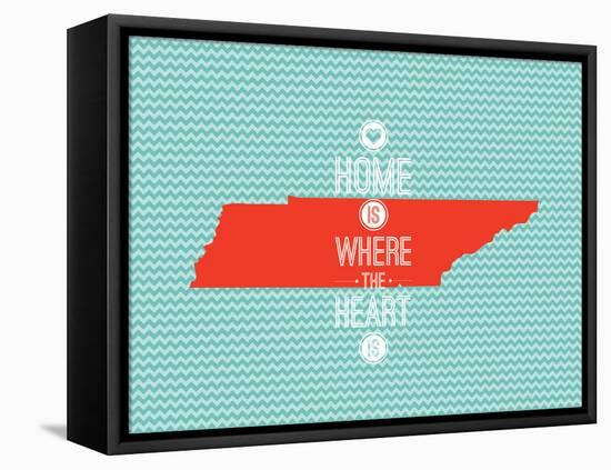 Home Is Where The Heart Is - Tennessee-null-Framed Stretched Canvas