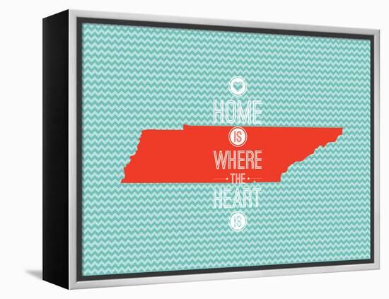 Home Is Where The Heart Is - Tennessee-null-Framed Stretched Canvas