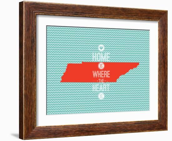 Home Is Where The Heart Is - Tennessee-null-Framed Art Print