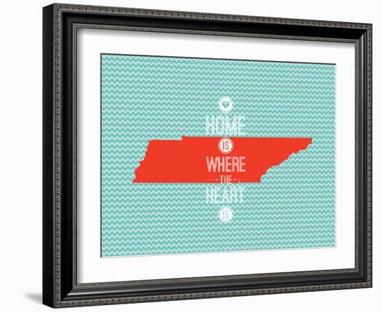 Home Is Where The Heart Is - Tennessee-null-Framed Art Print