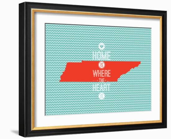 Home Is Where The Heart Is - Tennessee-null-Framed Art Print