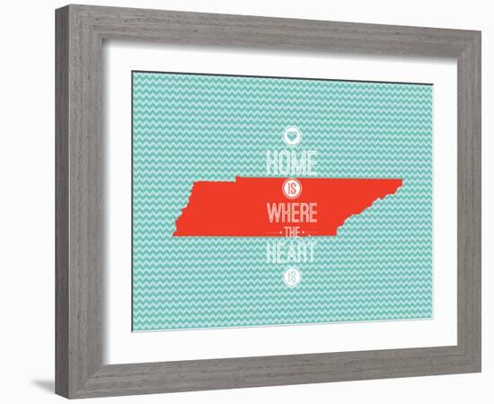 Home Is Where The Heart Is - Tennessee-null-Framed Premium Giclee Print