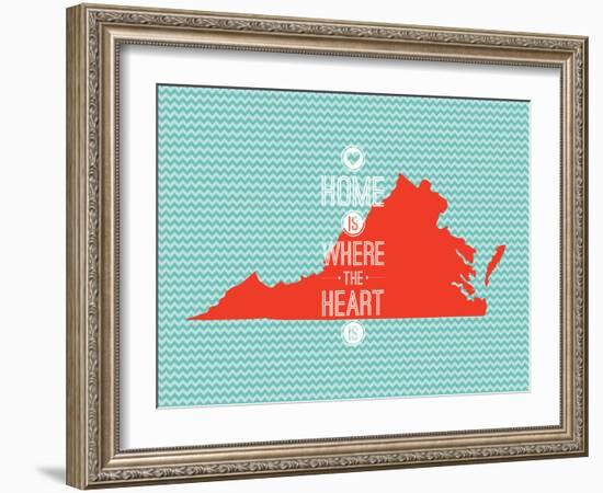 Home Is Where The Heart Is - Virginia-null-Framed Art Print