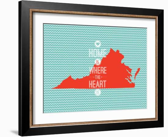 Home Is Where The Heart Is - Virginia-null-Framed Art Print