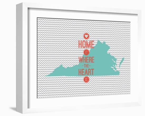 Home Is Where The Heart Is - Virginia-null-Framed Art Print