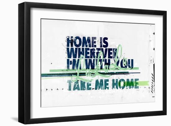 Home is Wherever I'm with You, 2017 (Collage on Canvas)-Teis Albers-Framed Giclee Print