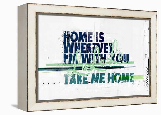Home is Wherever I'm with You, 2017 (Collage on Canvas)-Teis Albers-Framed Premier Image Canvas