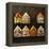 Home-Made Gingerbread in the Shape of Small Houses-null-Framed Premier Image Canvas