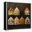 Home-Made Gingerbread in the Shape of Small Houses-null-Framed Premier Image Canvas