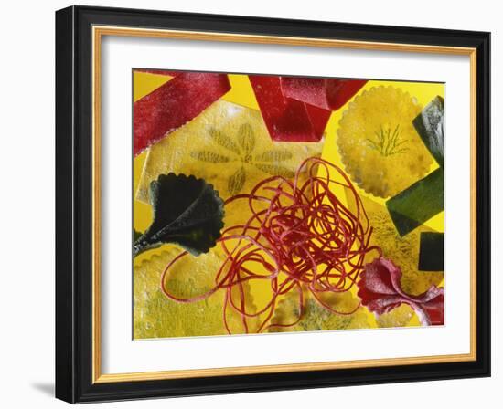 Home-made Noodles in Various Colours and Shapes-Ulrike Koeb-Framed Photographic Print