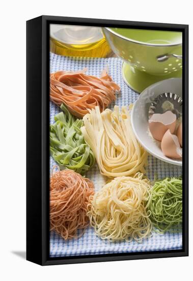Home-Made Pasta with Ingredients-Foodcollection-Framed Premier Image Canvas