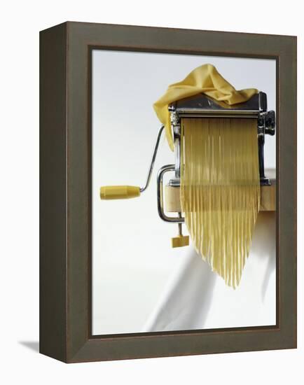 Home-Made Tagliatelle with Pasta Maker-Kai Stiepel-Framed Premier Image Canvas