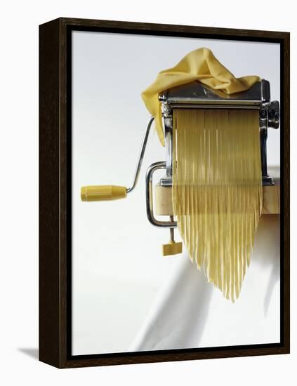 Home-Made Tagliatelle with Pasta Maker-Kai Stiepel-Framed Premier Image Canvas