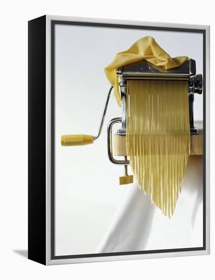 Home-Made Tagliatelle with Pasta Maker-Kai Stiepel-Framed Premier Image Canvas