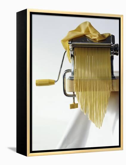 Home-Made Tagliatelle with Pasta Maker-Kai Stiepel-Framed Premier Image Canvas