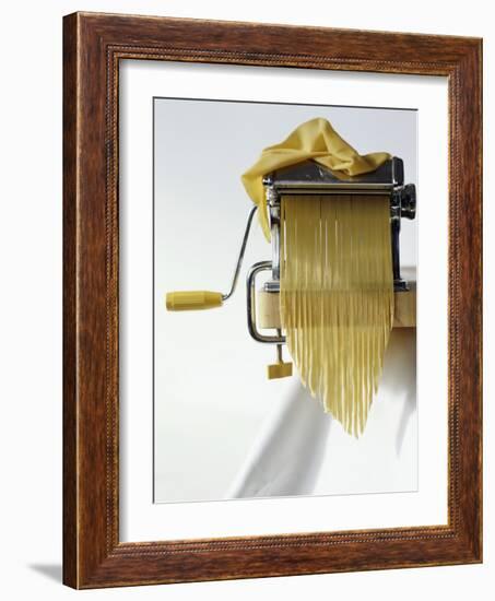 Home-Made Tagliatelle with Pasta Maker-Kai Stiepel-Framed Photographic Print