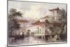 Home of a Chinese Merchant Near Canton-Thomas Allom-Mounted Giclee Print