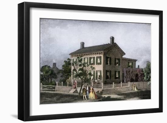 Home of Abraham Lincoln in Springfield, Illinois-null-Framed Giclee Print