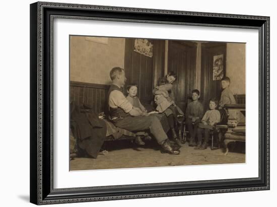 Home of Alfred Benoit in New Bedford, Massachusetts-Lewis Wickes Hine-Framed Photographic Print