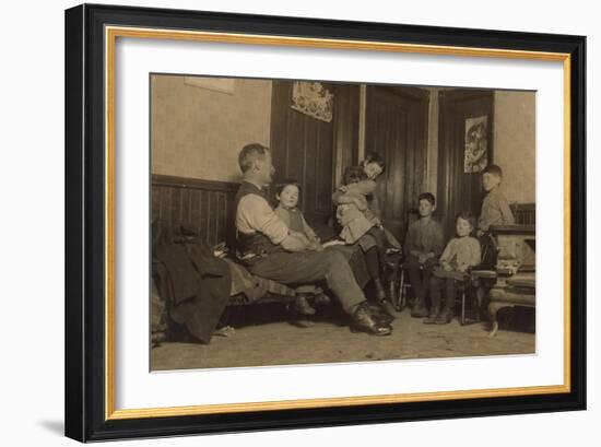 Home of Alfred Benoit in New Bedford, Massachusetts-Lewis Wickes Hine-Framed Photographic Print