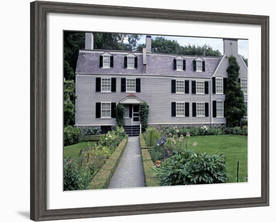 Home of John Adams and His Family, Now a National Historical Park, Quincy, Massachusetts-null-Framed Photographic Print